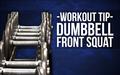 Workout Tip- The Dumbbell Front Squat image