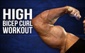 High Bicep Curl Workout image
