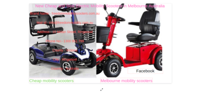 Best Electric Mobility Scooters service provider in Melbourne Australia.